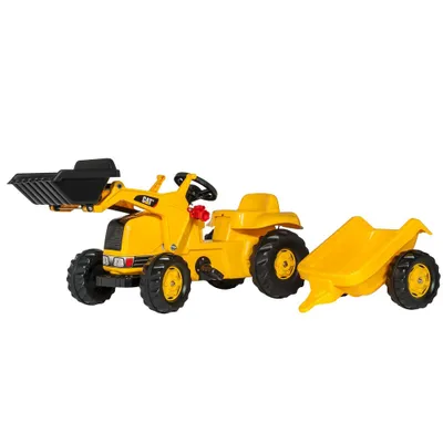 Caterpillar Kids Tractor with Trailer Ride-On