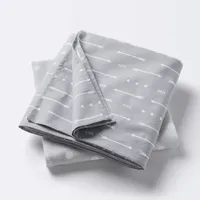 Flannel Swaddle Baby Blankets - Gray Arrows and Dots - 2pk - Cloud Island