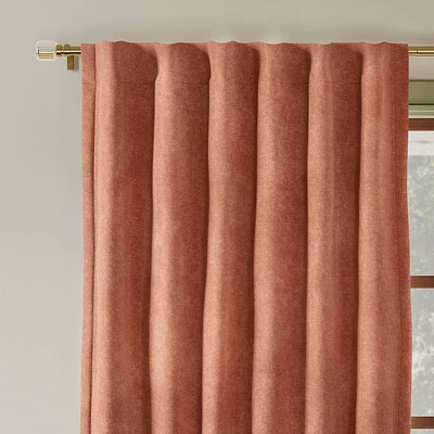 50x63 Blackout Chenille Curtain Panel Brown - Threshold