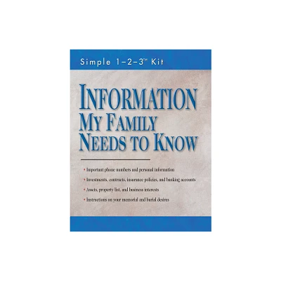 Information My Family Needs to Know (Folder - Simple 1-2-3 Kit) - by Publications International Ltd (Paperback)