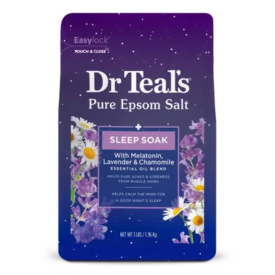 Dr Teals Sleep Epsom Salt Soak with Melatonin & Essential Oils - 3lbs