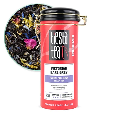 Tiesta Tea Victorian Earl Grey, Black Loose Leaf Tea Tin - 4oz