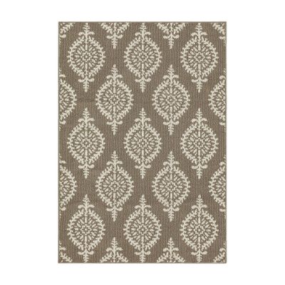 4x56 Paisley Tufted Accent Rugs Gray - Threshold