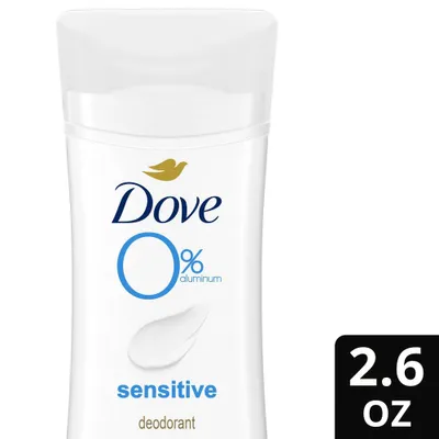 Dove Beauty 0% Aluminum Sensitive Skin Womens Deodorant Stick - 2.6oz