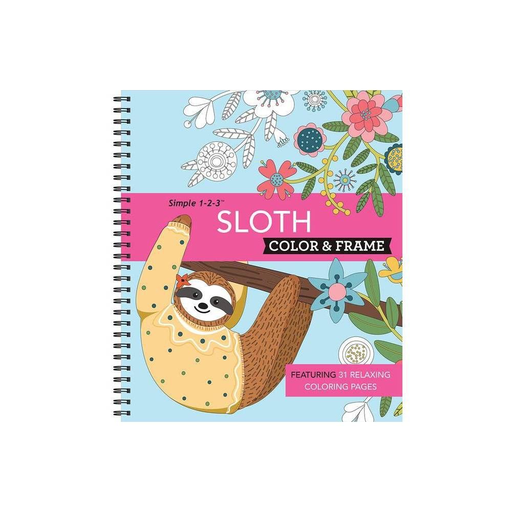TARGET Color & Frame - Sloth (Adult Coloring Book) - by New
