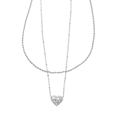 Kendra Scott Anna Filigree Rhodium Over Brass Multi-Strand Necklace