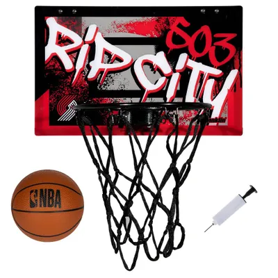 NBA Portland Trail Blazers Over The Door Mini Basketball Hoop