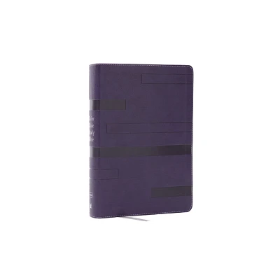 Color Code Study Bible, Revealing Gods Truth Color by Color (Nkjv, Purple Leathersoft, Red Letter) - by Thomas Nelson (Leather Bound)