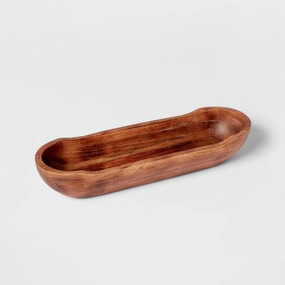 75oz FSC Mango Wood Serving Bowl - Threshold