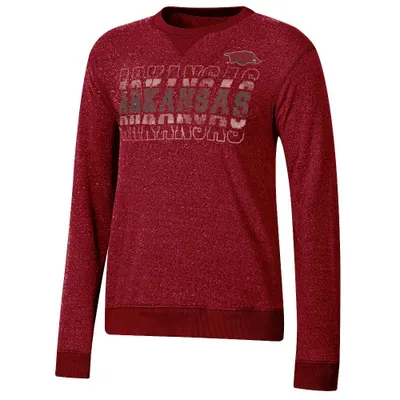 NCAA Arkansas Razorbacks Womens Crew Neck Fleece Sweatshirt