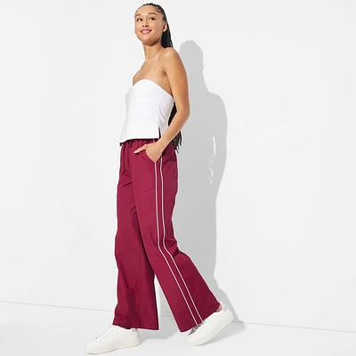 Women Game Day Mid-Rie Wide Leg Track Pant