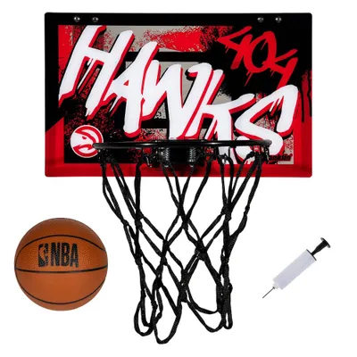 NBA Atlanta Hawks Over The Door Mini Basketball Hoop