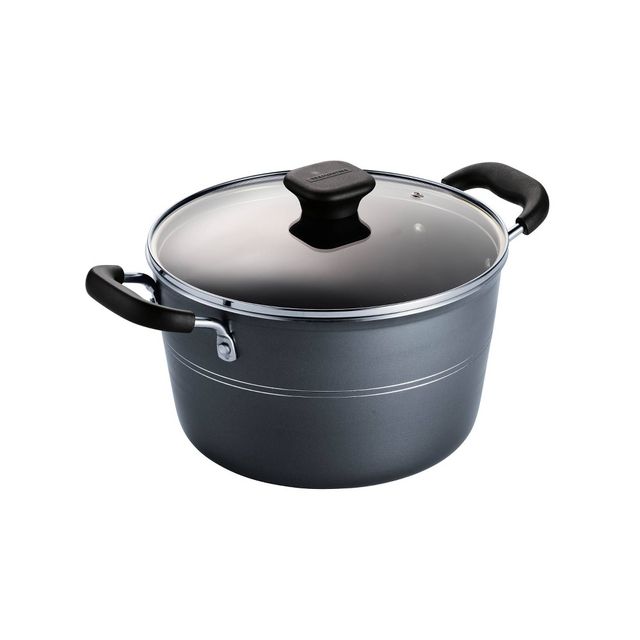 Imusa 8qt Aluminum Pot With Glass Lid And Bakelite Handles : Target