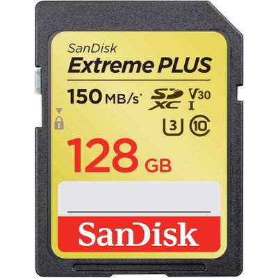 SanDisk Extreme PLUS 128GB SD UHS-I Memory Card