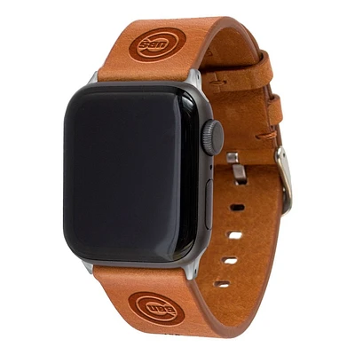 MLB Chicago Cubs Apple Watch Compatible Leather Band 42/44/45/49mm