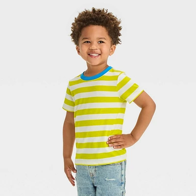 Toddler Boys Striped Jersey Knit T-Shirt