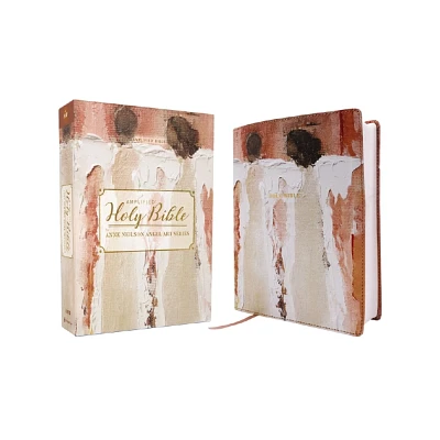 Amplified Holy Bible, Anne Neilson Angel Art Series, Leathersoft, Blush - by Zondervan (Leather Bound)