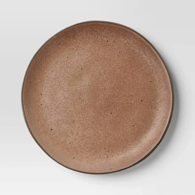 6.125 Stoneware Appetizer Plate Brown - Threshold - Threshold