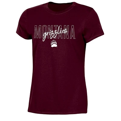 NCAA Montana Grizzlies Womens Crew Neck T-hirt