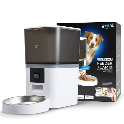 Geeni PetConnect Feeder + CAM 6L Smart Pet Feeder with Camera