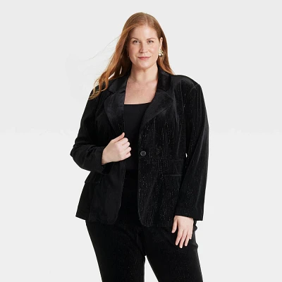 Womens Velvet Blazer