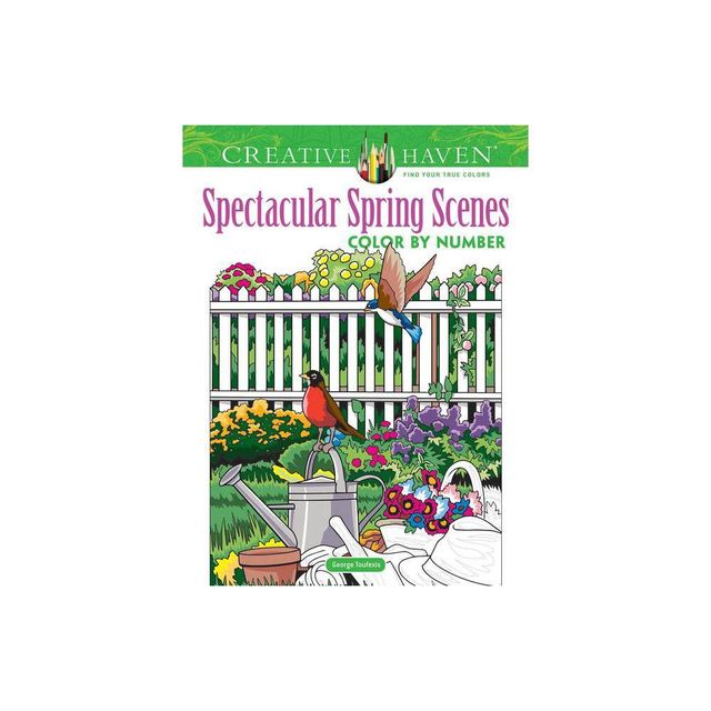 Creative Haven Wonders Of Nature Color By Number - (adult Coloring Books:  Nature) By George Toufexis (paperback) : Target