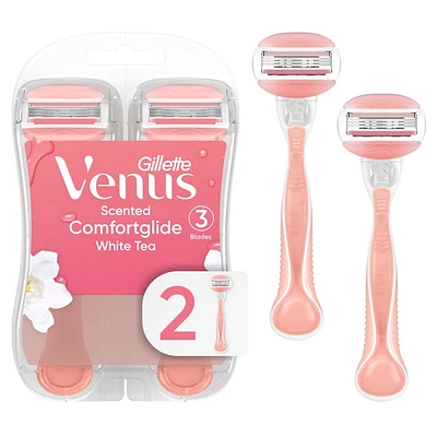 Venus ComfortGlide White Tea Womens Disposable Razor - 2ct