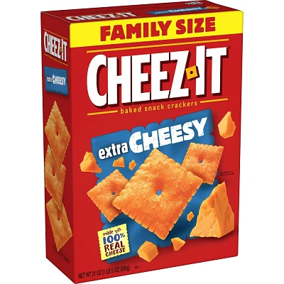 Cheez-It Extra Cheesy Baked Snack Crackers Family Size - 21oz