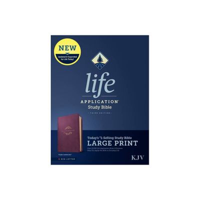 KJV Life Application Study Bible, Third Edition, Large Print (Leatherlike, Purple, Red Letter) - (Leather Bound)