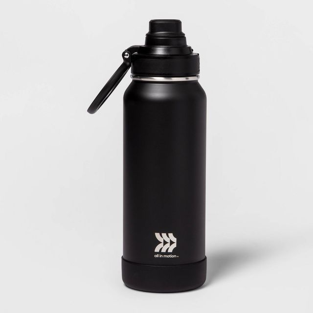 All In Motion 32oz Plastic Water Bottle 2pk Starless Night and Black Tie -  All In Motion