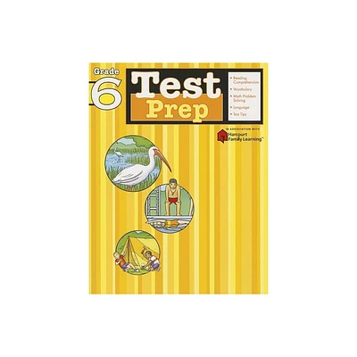 Test Prep, Grade 6 - (Flash Kids Harcourt Family Learning) by Flash Kids (Paperback)