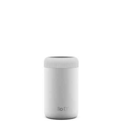 Ello Stainless Steel Can Cooler - White