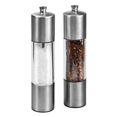 Cole & Mason 8 Stainless Steel Salt and Pepper Mill Set