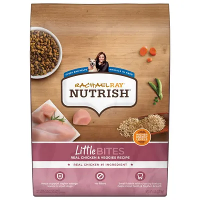 Rachael Ray Nutrish LittleBites Real Chicken & Vegetable Recipe Small Breed Adult Dry Dog Food