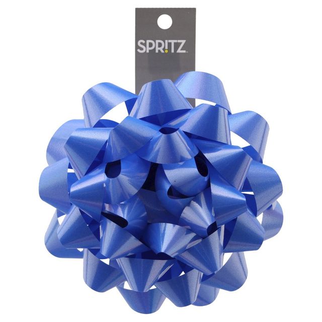 Glossy Blue Gift Bow - Spritz