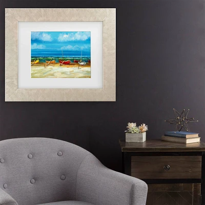 Trademark Fine Art 16x20 Masters Fine Art Before The Storm Matted Framed Art Cream