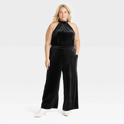 Womens Velvet Jumpsuit