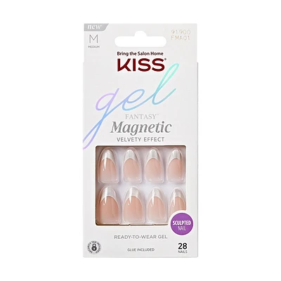 KISS Products Gel Fantasy Magnetic Fake Nails - North Coast - 31ct