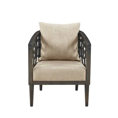 Crackle Accent Chair : Ink+Ivy Mid-Century Lounge, High-Density Foam, Wood Frame