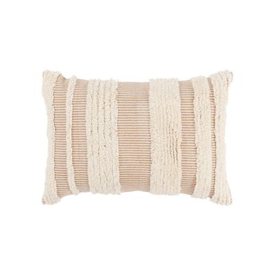 14x26 Oversize Modern Farmhouse Craft Lumbar Throw Pillow Ivory - Rizzy Home