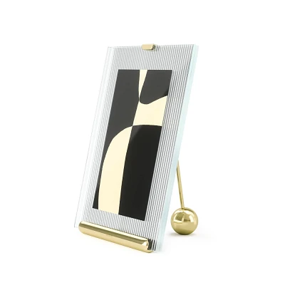 Umbra 4x6 Flute Picture Frame Brass