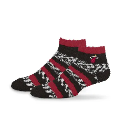 NBA Miami Heat Multi Stripe Fuzzy Sock