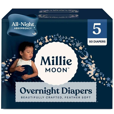 Millie Moon Overnight Diapers - Size 5 - 50ct