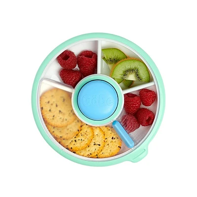 GoBe Kids Small Snack Spinner Slide Baby and Toddler Food Storage Container - Twinberry  - 11oz