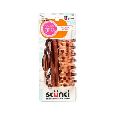 scnci No-Slip Grip Crown Claw Hair Clip - Brown - All Hair