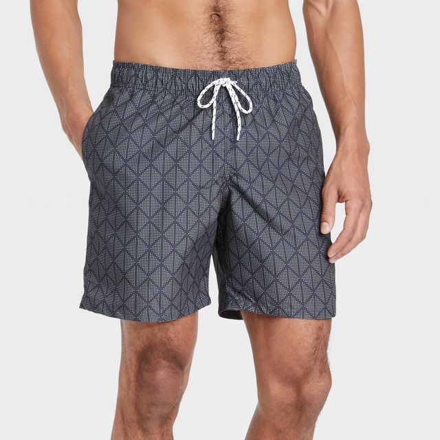Goodfellow u0026 Co Mens 7 Geometric Print Swim Trunks | Connecticut Post Mall