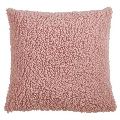 18 Faux Fur Pillow Poly Filled Pink - SARO Lifestyle