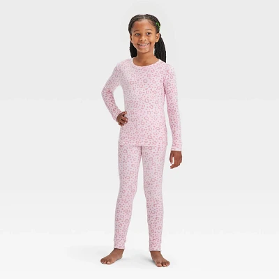 Kid 2pc Leopard Snuggly Soft Snug Fit Pajama Set