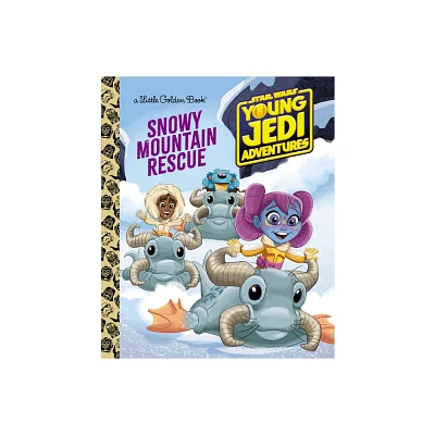 Snowy Mountain Rescue (Star Wars: Young Jedi Adventures) - (Little Golden Book) by Golden Books (Hardcover)