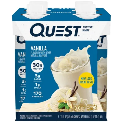 Quest Nutrition Ready To Drink Protein Shake - Vanilla - 44 fl oz/4ct